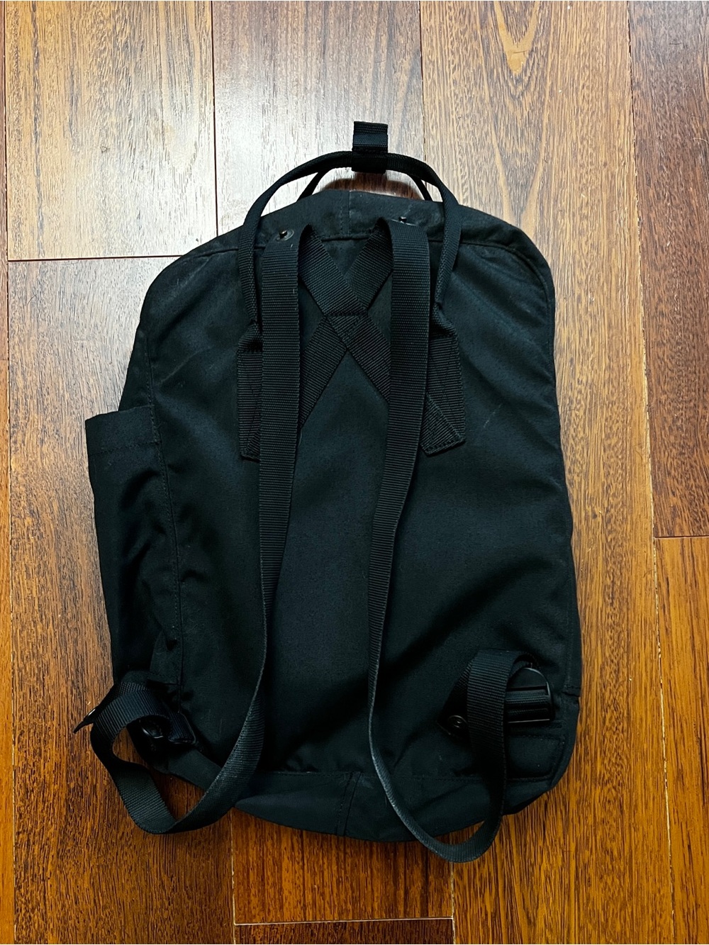 Fjallraven Re-Kanken Backpack Black Recycled Eco Edition- name tag intact - Picture 3 of 5